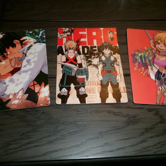 LOT OF 3 VINTAGE JAPANESE ANIME my hero academia 5" X 4" Fridge LOCKER Magnets - Picture 2 of 7